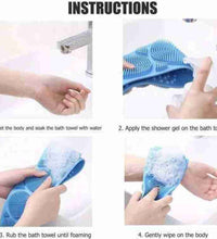 Dual-sided silicone back scrubber