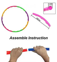 Hula hoop with segments for exercise and fitness