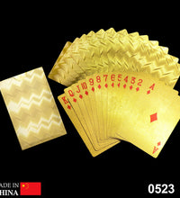 Gold plated poker cards, luxurious and stylish