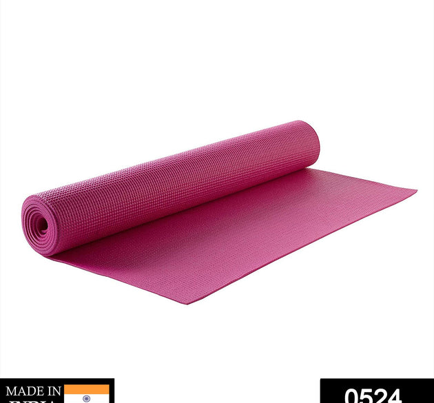 Eco-friendly yoga mat for fitness, non-slip pad, 180x60 cm.