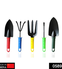 Gardening tools set with various tools