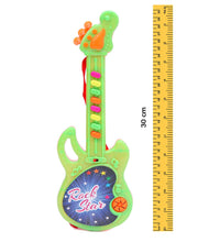 Colorful mini guitar, compact design with musical features