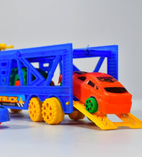 Vehicle toy set with truck and cars