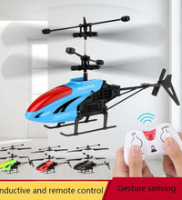 Remote control helicopter in red