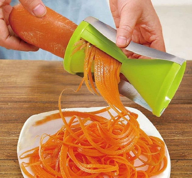 Portable Spiralizer Vegetable Slicer Handheld Spiralizer Peeler Stainless Steel Spiral Slicer For Salad Vegetables Fruit Slicer