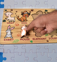 Tooky Toy Wooden Animal Learning Puzzle