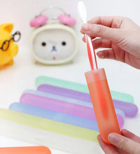 Travel-friendly anti-bacterial toothbrush covers, 6 pieces