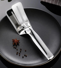 Stainless steel multifunction cooking serving turner, BBQ tongs