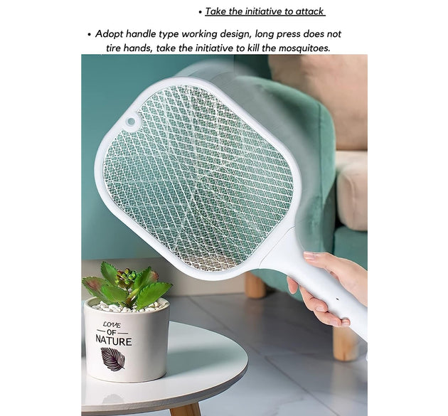 Mosquito Zapper Racket with UV Light Lamp