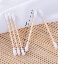 Makeup cotton swabs with bamboo sticks