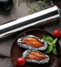 Heavy duty aluminum foil roll, non-stick for grilling