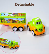 Small green and yellow truck toy for toddlers