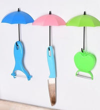 Bright and colorful umbrella-shaped key holder