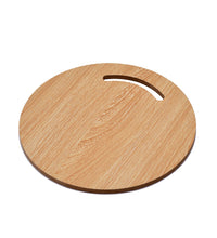 Medium round wooden chopping board