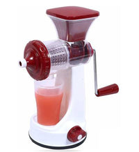 Manual fruit juicer with juice cup and waste collector