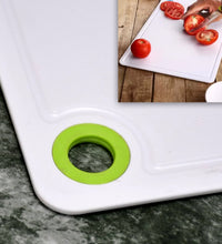 Cutting board with easy-to-clean surface for veggies and fruits