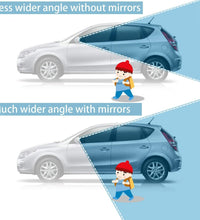 Adjustable convex rear view mirror for blind spots, 2 pcs