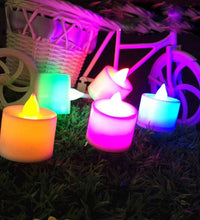 Bright and colorful LED tealights for decoration