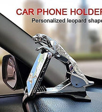 Car phone clip with jaguar design