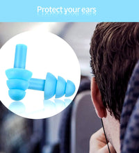 Reusable soft foam ear plugs, ideal for sleeping and noise reduction, set of 2.