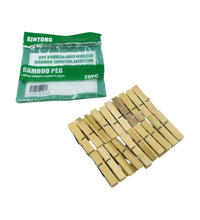 Set of 20 wooden clips, for clothespins, photo hanging, and craft projects.