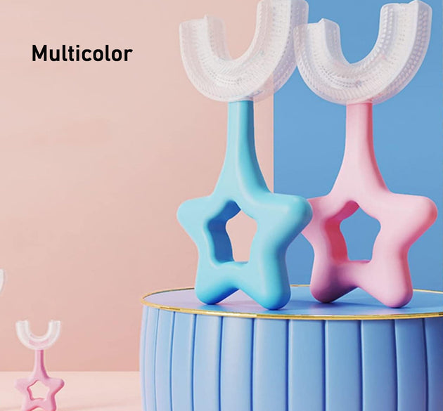 Star / U-Shape Silicone Manual Toothbrush