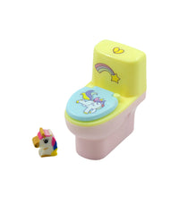 Set of toilet pencil sharpeners with erasers