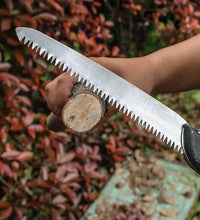 Pruning saw, folding, for cutting wood, PVC, and bone, ideal for gardening and camping.