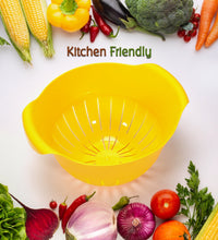 Multi-purpose washing bowl with strainer.