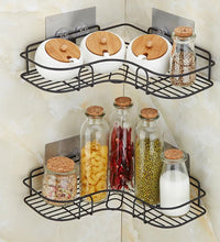 Easy-install corner rack for kitchen storage