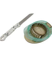 Stainless Steel Egg Slicer & Knife