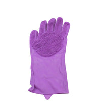 Reusable silicone dishwashing glove, left-handed