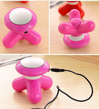 USB-powered massager for muscle relaxation and pain relief.