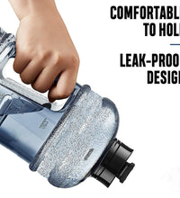 Gym water bottle with integrated strainer and mixer