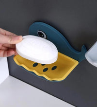 Fish-shaped soap holder, double-layer, wall-mounted