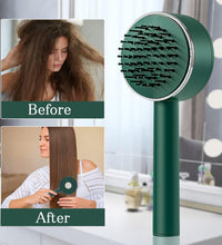 Air cushion massage brush with handle