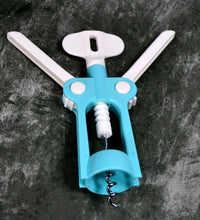 Corkscrew bottle opener designed for restaurants and home use.