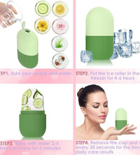 Ice roller for facial care and massage