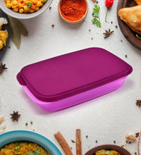 Unbreakable plastic lunch box with leak-proof design.