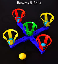 Interactive toy with baskets and balls