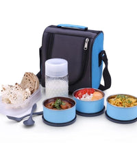 Lunch box with bag, suitable for office and school