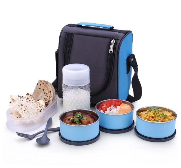 Lunch box with bag, suitable for office and school