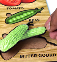 TOP BRIGHT Wooden Vegetable Learning Puzzle