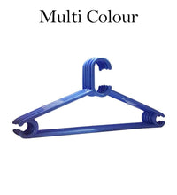 Set of six plastic hangers