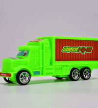 Plastic cargo truck toy for kids, colorful design