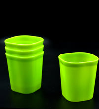 Plastic drinking glass set, ideal for daily use.