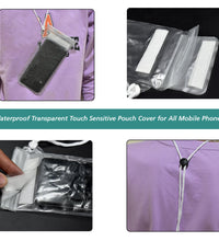 Universal waterproof pouch for mobile phones.