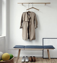 Wooden suit hanger for coats and clothes