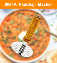 Stainless steel paubhaji masher, great for everyday kitchen use.