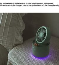 Desktop humidifier fan